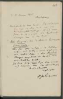 List Józefa Ignacego Kraszewskiego do Wawrzyńca Benzelstjerny-Engeströma z 31 stycznia 1885 roku
