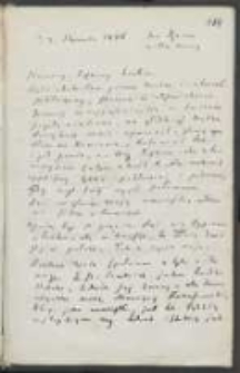 List Józefa Ignacego Kraszewskiego do Wawrzyńca Benzelstjerny-Engeströma z 3 stycznia 1886 roku
