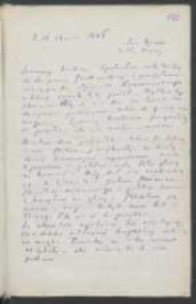 List Józefa Ignacego Kraszewskiego do Wawrzyńca Benzelstjerny-Engeströma z 12 stycznia 1886 roku