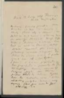 List Józefa Ignacego Kraszewskiego do Wawrzyńca Benzelstjerny-Engeströma z 11 lutego 1887 roku