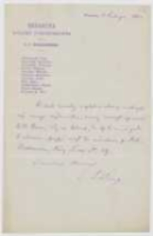 Zaproszenie dla NN do udziału w spotkaniu dotyczącym „Książki Jubileuszowej dla Józefa Ignacego Kraszewskiego”, 1878 r.