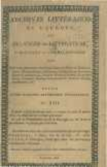 Archives littéraires de l'Europe: ou mélanges de littérature, d'histoire et de philosophie par une société de gens de lettres. Suivis d'une Gazette littéraire universelle. 1805 T.5 No.13