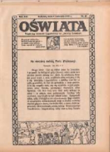 Oświata: bezpłatny dodatek tygodniowy do "Gazety Polskiej" 1933.04.09 R.21 Nr15