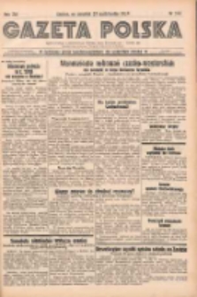 Gazeta Polska: codzienne pismo polsko-katolickie dla wszystkich stanów 1938.10.20 R.42 Nr243