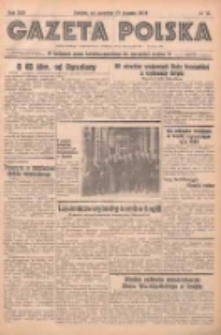 Gazeta Polska: codzienne pismo polsko-katolickie dla wszystkich stanów 1939.01.19 R.43 Nr16