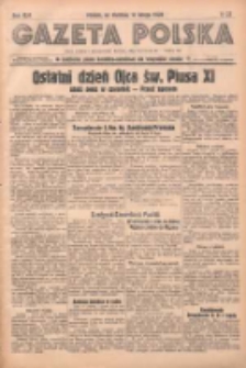Gazeta Polska: codzienne pismo polsko-katolickie dla wszystkich stanów 1939.02.12 R.43 Nr37