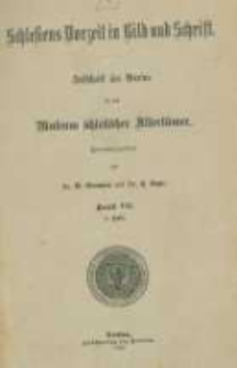 Schlesiens Vorzeit in Bild und Schrift: Zeitschrift des Vereins für das Museum schlesischer Altertümer. Band 7 heft 2
