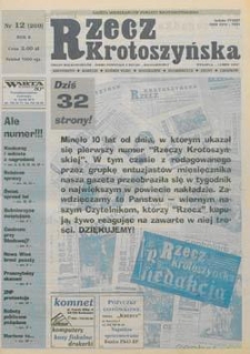 Rzecz Krotoszyńska 2000.03.22 Nr12(269)