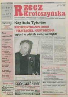 Rzecz Krotoszyńska 2000.04.05 Nr14(271)