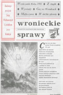 Wronieckie Sprawy 1993.04 Nr4(26)