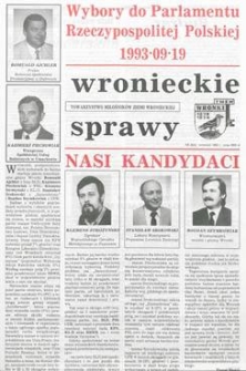 Wronieckie Sprawy 1993.09 Nr9(31)