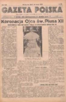 Gazeta Polska: codzienne pismo polsko-katolickie dla wszystkich stanów 1939.03.14 R.43 Nr62