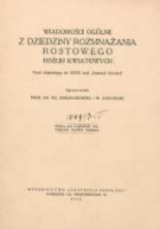 Wiadomości ogólne z dziedziny rozmnażania rostowego roślin kwiatowych
