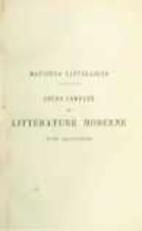 Matin&eacute;es litt&eacute;raires: cours complet de litt&eacute;rature moderne. T.4