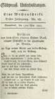 Südpreussische Unterhaltungen: eine Wochenschrift. 1802.05.15 Jahrg.1 No.28