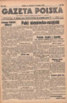 Gazeta Polska: codzienne pismo polsko-katolickie dla wszystkich stanów 1939.08.24 R.43 Nr196