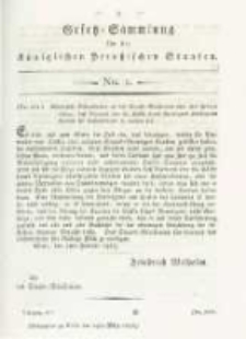 Gesetz-Sammlung für die Königlichen Preussischen Staaten. 1815.03.14 No2