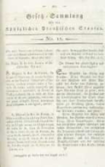 Gesetz-Sammlung f&uuml;r die K&ouml;niglichen Preussischen Staaten. 1815.08.05 No12