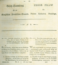 Gesetz-Sammlung für die Königlichen Preussischen Staaten. 1828 No6
