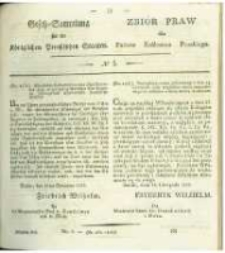 Gesetz-Sammlung für die Königlichen Preussischen Staaten. 1829 No5