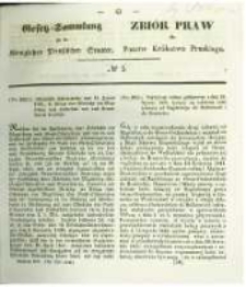 Gesetz-Sammlung für die Königlichen Preussischen Staaten. 1842 No5