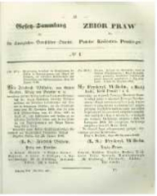 Gesetz-Sammlung für die Königlichen Preussischen Staaten. 1846 No4