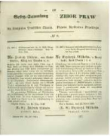 Gesetz-Sammlung für die Königlichen Preussischen Staaten. 1846 No8