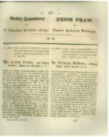 Gesetz-Sammlung für die Königlichen Preussischen Staaten. 1846 No21