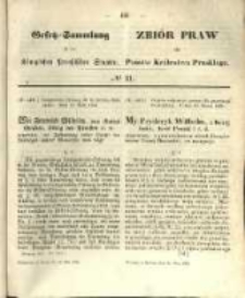 Gesetz-Sammlung für die Königlichen Preussischen Staaten. 1856.05.16 No21