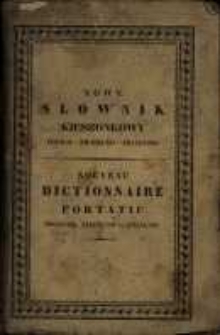 Nowy słownik kieszonkowy polsko-niemiecko-francuski
