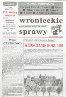 Wronieckie Sprawy 1994.01-02 Nr1/2(36/37)