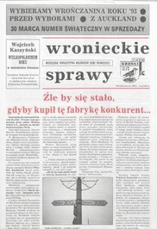 Wronieckie Sprawy 1994.03 Nr3(38)