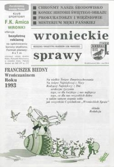 Wronieckie Sprawy 1994.04 Nr4(39)