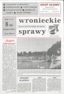 Wronieckie Sprawy 1994.08 R.5 Nr8(43)