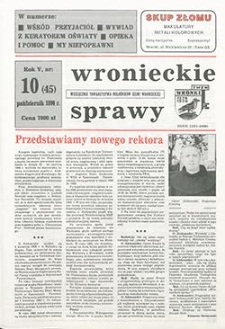 Wronieckie Sprawy 1994.10 R.5 Nr10(45)