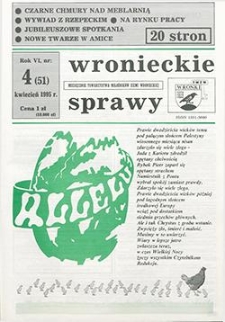 Wronieckie Sprawy 1995.04 R.6 Nr4(51)