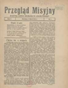 Przegląd Misyjny: bezpłatny dodatek miesięczny do "Gazety Polskiej" 1926.07.05 R.1 Nr1