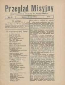 Przegląd Misyjny: bezpłatny dodatek miesięczny do "Gazety Polskiej" 1928.05.22 R.3 Nr5