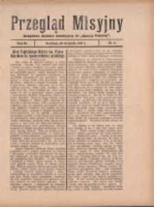 Przegląd Misyjny: bezpłatny dodatek miesięczny do "Gazety Polskiej" 1929.08.20 R.4 Nr8