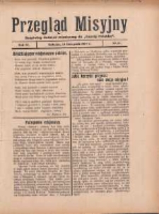Przegląd Misyjny: bezpłatny dodatek miesięczny do "Gazety Polskiej" 1929.11.19 R.4 Nr11