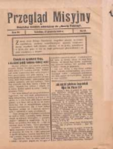 Przegląd Misyjny: bezpłatny dodatek miesięczny do "Gazety Polskiej" 1929.12.17 R.4 Nr12