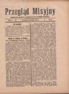 Przegląd Misyjny: bezpłatny dodatek miesięczny do "Gazety Polskiej" 1930.02.18 R.5 Nr2