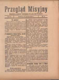 Przegląd Misyjny: bezpłatny dodatek miesięczny do "Gazety Polskiej" 1930.06.30 R.5 Nr6