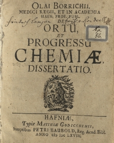 De ortu et progressu chemiae disertatio