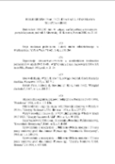 Bibliografia prac prof. dra habil. Stanisława Sierpowskiego