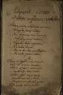 Zbiór wierszy różnych autorów z 1 połowy XIX w.