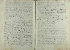 List Jana Zamoyskiego kanclerza koronnego do Ojca Swiętego z zonę krolowy Zygmuntowy III, Zamość 14.03.1605