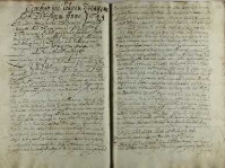 Condycye pokoiu z hanem pod Zborowem Anno 1649, a to gdy Chmielnicki osadziwszy woisko pod Zbarażem iunctis viribus z Tatarami szedł przeciwko krolowi Janowi Kazimierzowi, który miał był dac odsiecz oblężonym pod Zbarażem i podkał pod Zborowem niespodziewanego vt praemissum est superius, że takie wymierzył condycye, dan pod Zborowem die 29 Augusti Anno Dni 1649