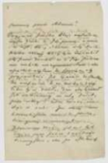 List J&oacute;zefa Ignacego Kraszewskiego do Adama [Miłaszewskiego] z 23 marca 1860 roku