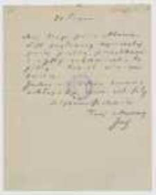 List J&oacute;zefa Ignacego Kraszewskiego do Adama [Miłaszewskiego] z 20 sierpnia [1880] roku